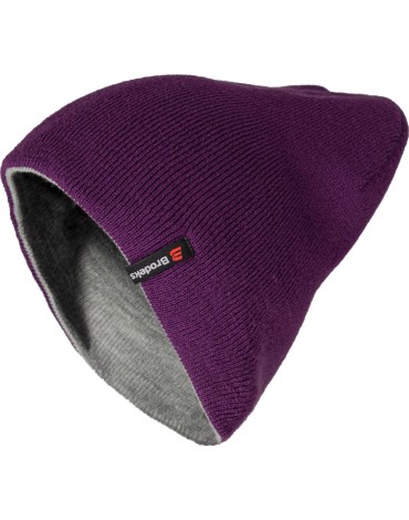 Шапка Brodeks Light Bicolor, фиолетовый-серый