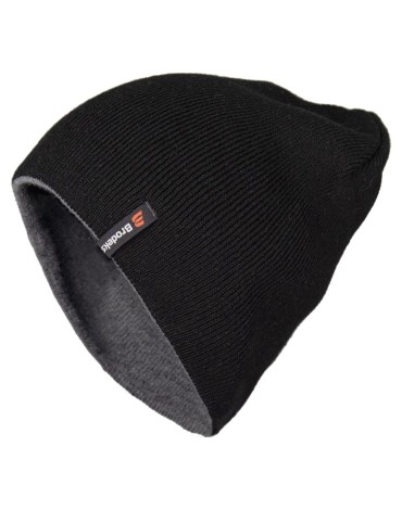Шапка Brodeks Light Bicolor, черный-серый