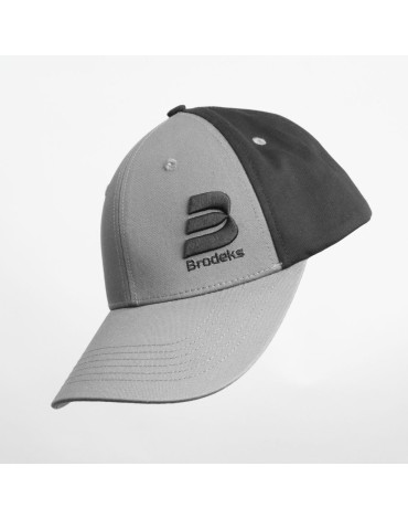 Бейсболка Brodeks KM130, серый/черный