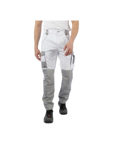 Брюки Brodeks KS302, белый/серый