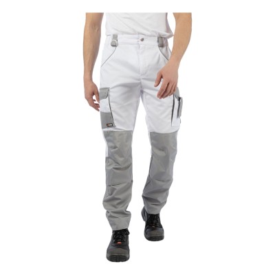 Брюки Brodeks KS302, белый/серый