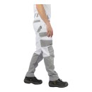 Брюки Brodeks KS302, белый/серый