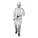 Брюки Brodeks KS302, белый/серый