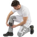 Брюки Brodeks KS302, белый/серый
