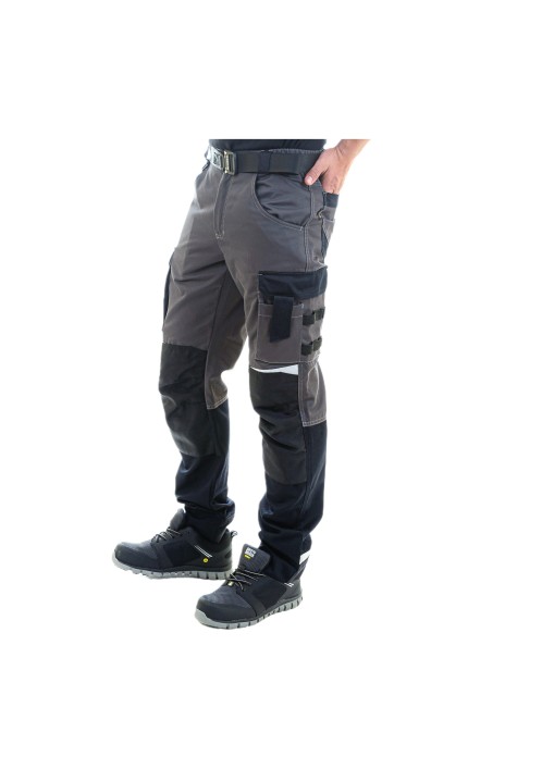 Брюки Brodeks KS302, серый/черный Брюки Brodeks KS302, серый/черный