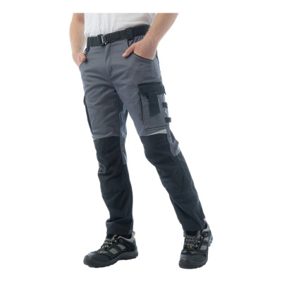 Брюки Brodeks KS302 C, 100% хлопок, графит серый/черный