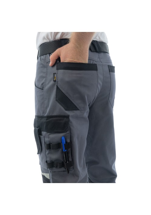 Брюки Brodeks KS302 C, 100% хлопок, графит серый/черный Брюки Brodeks KS302 C, 100% хлопок, графит серый/черный