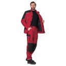 Брюки "Сюрвейер" (тк. 60% ХБ, 40% ПЭ), красный/чёрный