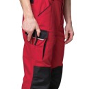 Брюки "Сюрвейер" (тк. 60% ХБ, 40% ПЭ), красный/чёрный