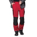 Брюки "Сюрвейер" (тк. 60% ХБ, 40% ПЭ), красный/чёрный