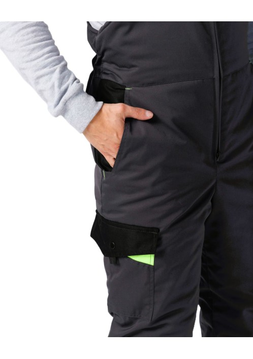 Костюм зимний Ховард (тк.OxLine) п/к, т.серый/черный/лимонный