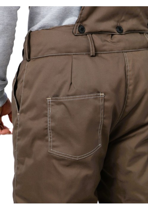 Костюм Фаворит-Мега (тк. Смесовая, 240) с брюками, коричневый/черный/бежевый