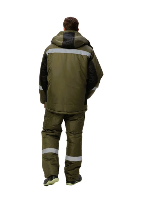 Костюм зимний Вектрон-2 СОП (тк.Таслан,135) п/к, хаки/черный