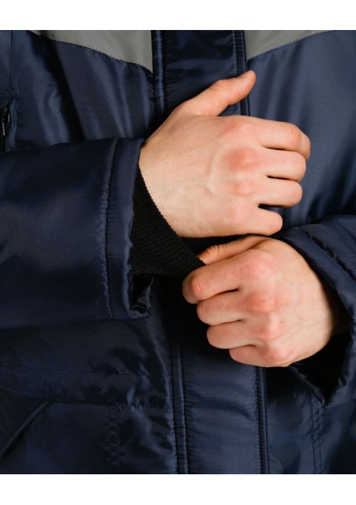 Зимняя рабочая куртка Лигор СОП темно-синий - васильковый арт 87494679 мужская