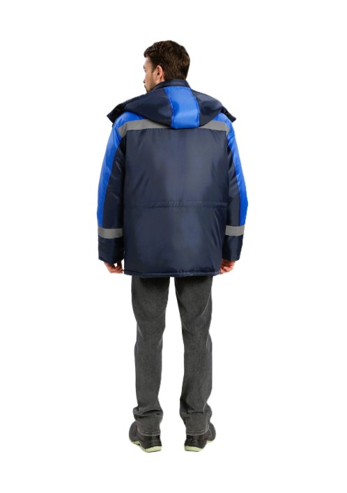 Зимняя рабочая куртка Лигор СОП темно-синий - васильковый арт 87494679 мужская