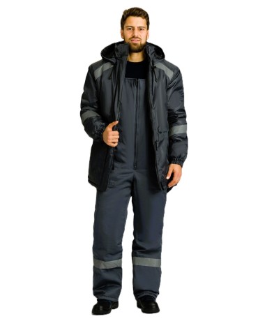 Зимняя рабочая куртка Урбанкор СОП темно-серый арт 87468241 мужская