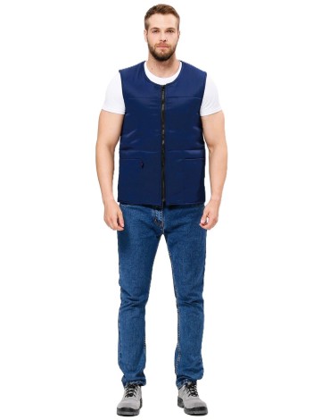 Жилет утепленный База (тк.Смесовая,210), т.синий