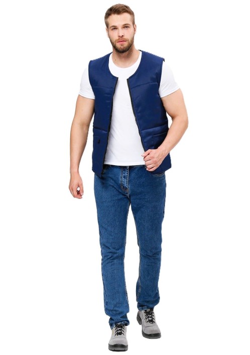 Жилет утепленный База (тк.Смесовая,210), т.синий