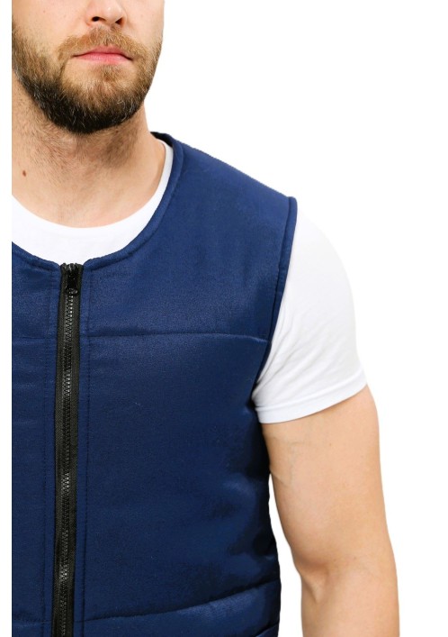 Жилет утепленный База (тк.Смесовая,210), т.синий