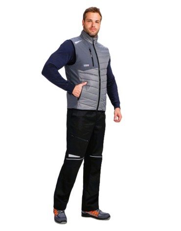 Жилет утепленный ProfLine Leader, серый