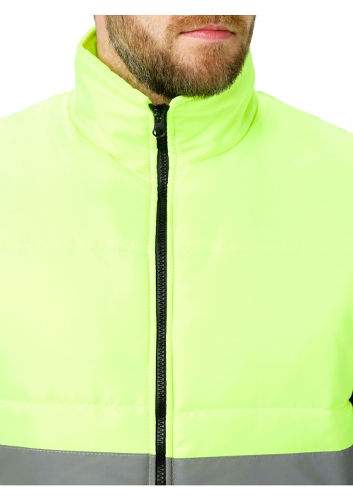Жилет утепленный сигнальный Ярксион СОП (тк.OxLine,90), лимонный