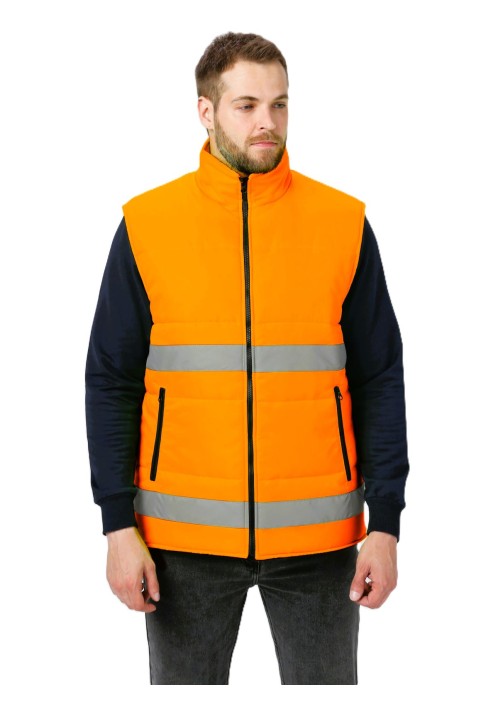 Жилет утепленный сигнальный Ярксион СОП (тк.OxLine,90), оранжевый