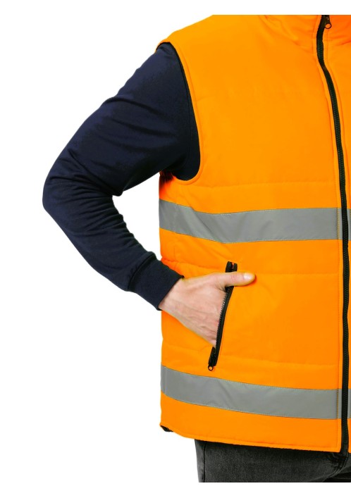 Жилет утепленный сигнальный Ярксион СОП (тк.OxLine,90), оранжевый