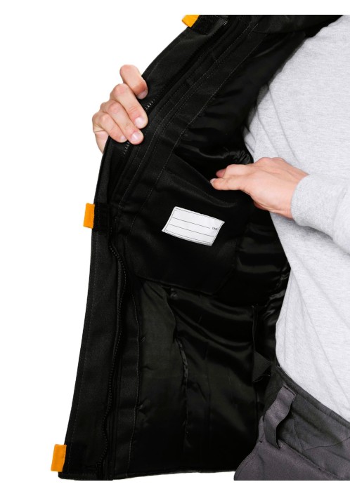 Жилет утепленный Фаворит (тк.Смесовая,210), черный/серый