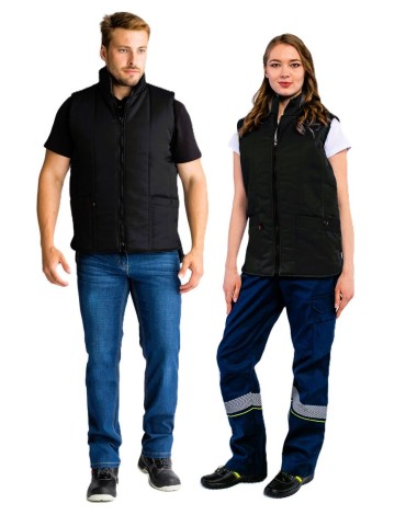 Жилет утепленный Универсальный (тк.Смесовая,210), черный