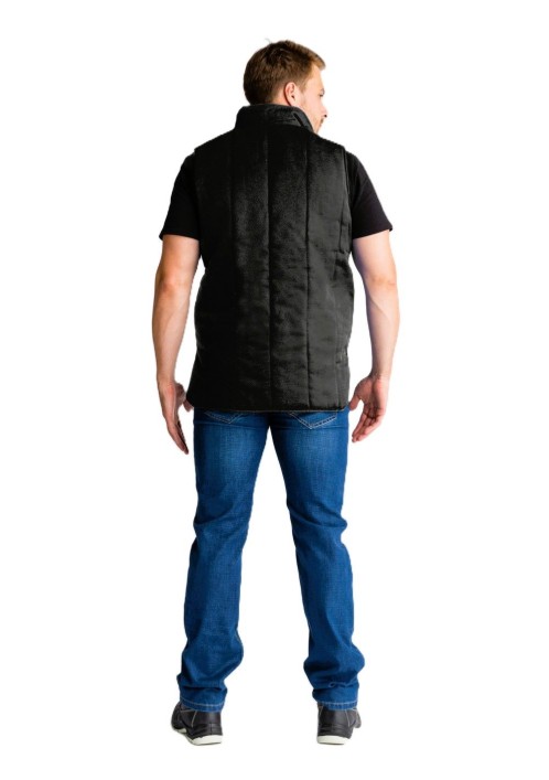 Жилет утепленный Универсальный (тк.Смесовая,210), черный