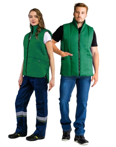 Жилет утепленный Универсальный (тк.Смесовая,210), зеленый