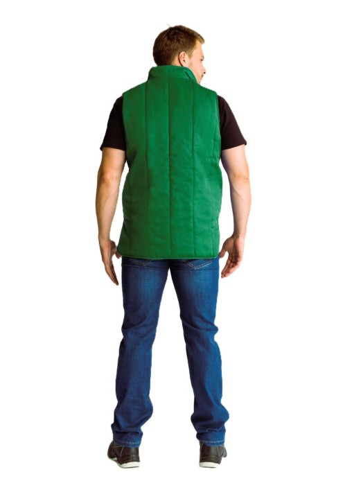 Жилет утепленный Универсальный (тк.Смесовая,210), зеленый