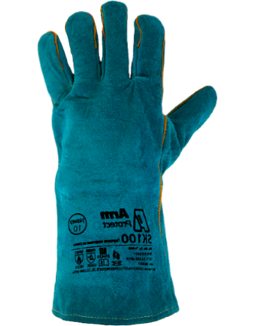 Краги спилковые ArmProtect с усилением швов и подкладкой, SK100