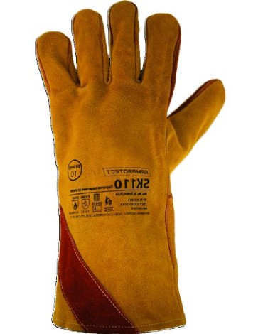 Краги спилковые ArmProtect с усилением, SK110