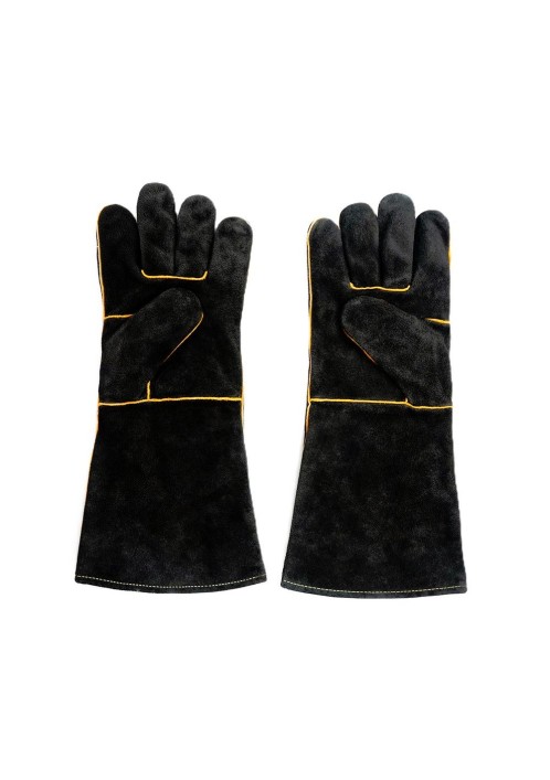 Краги спилковые термозащитные PROFLINE Leader черные 