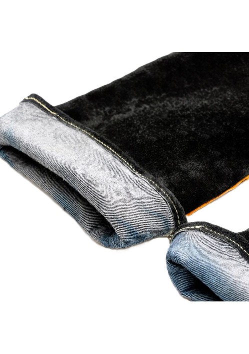 Краги спилковые термозащитные PROFLINE Leader черные 