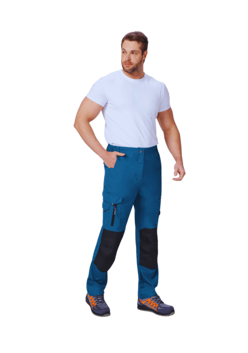 Брюки ProfLineSpecialist летние циан/черные арт 87491024