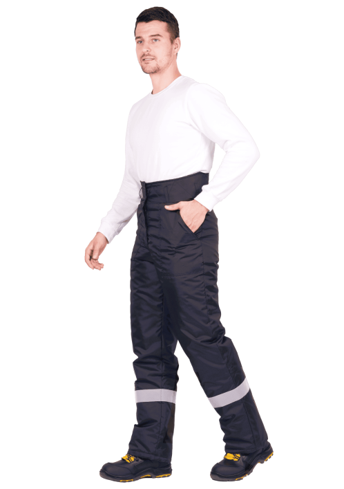  Брюки РОУД зимние черные