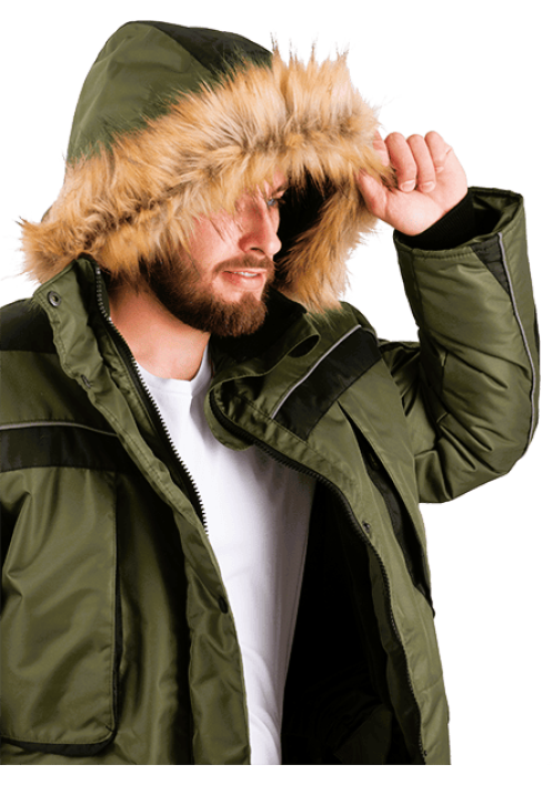 Куртка ДИКСОН зимняя хаки/черный