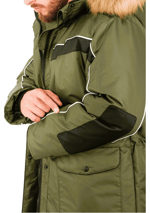 Куртка ДИКСОН зимняя хаки/черный