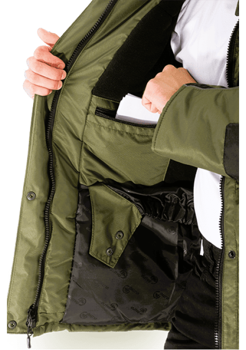 Куртка ДИКСОН зимняя хаки/черный