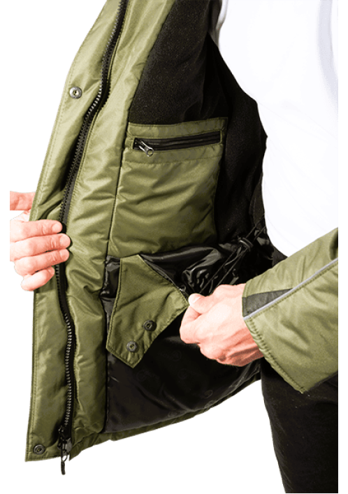 Куртка ДИКСОН зимняя хаки/черный