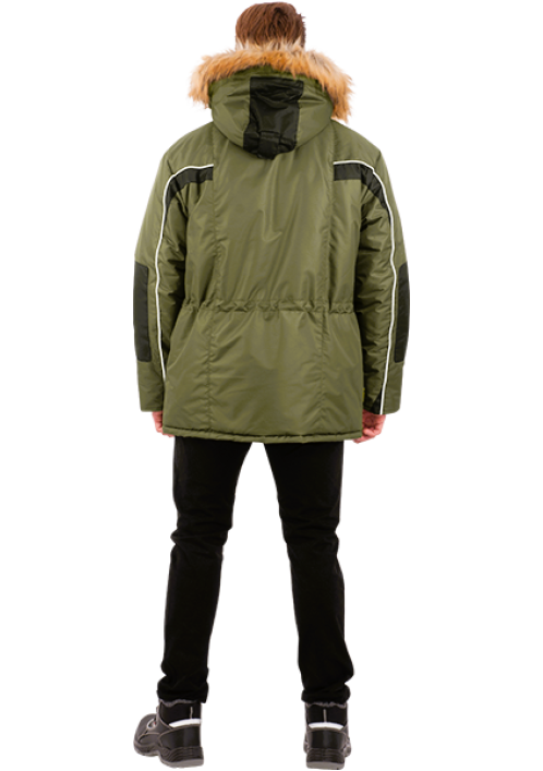 Куртка ДИКСОН зимняя хаки/черный