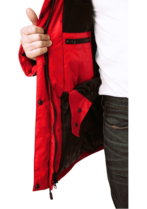 Куртка ДИКСОН зимняя красный/черный