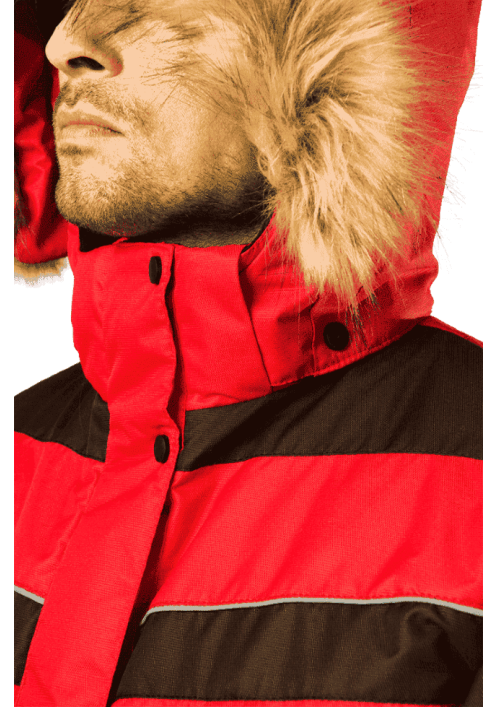 Куртка ДИКСОН зимняя красный/черный