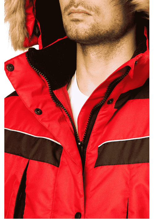 Куртка ДИКСОН зимняя красный/черный