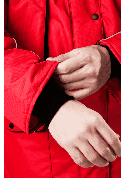 Куртка ДИКСОН зимняя красный/черный