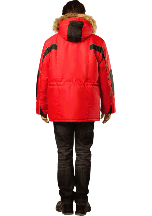 Куртка ДИКСОН зимняя красный/черный