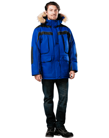 Куртка ДИКСОН зимняя василек/черный