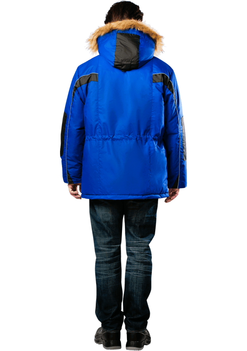 Куртка ДИКСОН зимняя василек/черный